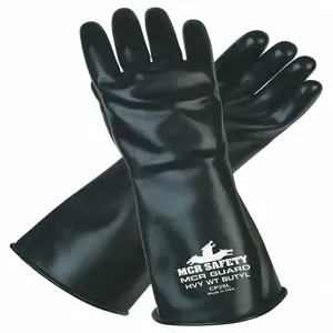 MCR SAFETY CP25M Chemical Resistant Glove, M Size, Butyl, 1 Pair | CH6NTC 48GH58