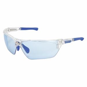 MCR SAFETY DM1323PF Safety Glasses, Traditional Frame, Half-Frame, Light Blue, Clear, M Eyewear Size | CT2TKU 55KY36
