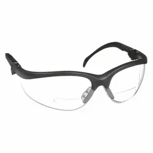 MCR SAFETY K3H15 Bifocal SReading Glasses, Anti-Scratch, No Foam Lining, Wraparound Frame, +1.50 | CT2MUT 3NUC1