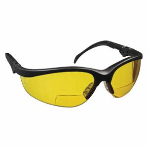 MCR SAFETY K3H15A Bifocal SReading Glasses, Anti-Scratch, No Foam Lining, Wraparound Frame, +1.50 | CT2MUU 3NUC9