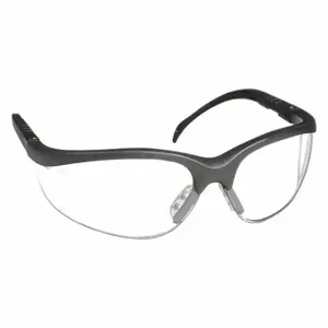 MCR SAFETY KD110AF Safety Glasses, Anti-Fog /Anti-Scratch, No Foam Lining, Wraparound Frame, Half-Frame, Gel | CT2TFH 3WMJ5