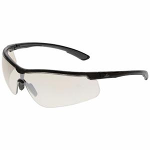 MCR SAFETY KD719AF Safety Glasses, Anti-Fog, No Foam Lining, Wraparound Frame, Half-Frame, Black, Lime | CT2TGD 801W36