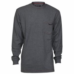 MCR SAFETY LST1GX3 Long Sleeve Shirt, 6.5 Oz | CN9FVE 781GY0