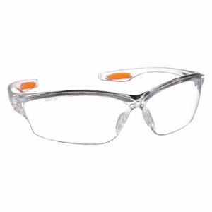MCR SAFETY LW210 Safety Glasses, Anti-Scratch, No Foam Lining, Wraparound Frame, Frameless, Clear | CT2TGZ 8MX90
