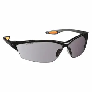 MCR SAFETY LW212 Safety Glasses, Anti-Scratch, No Foam Lining, Wraparound Frame, Frameless, Gray, Gray | CT2THA 9G284