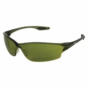 MCR SAFETY LW2130 Welding Safety Glasses, Wraparound Frame, Frameless, Green, Green, M Eyewear Size, Unisex | CT2TYH 26H115