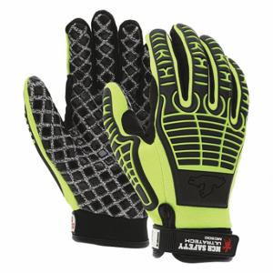 MCR SAFETY MC500M Mechanics Gloves, Size M, Mechanics Glove, HPPE with Silicone Grip, Full, Unlined, 1 Pair | CT2RQM 49DC46