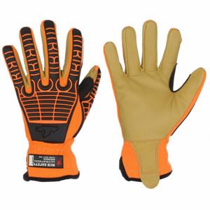 MCR SAFETY MC503M Mechanics Gloves, Size M, Riggers Glove, Goatskin, ANSI Cut Level A5, Full, TPR, 1 Pair | CT2RQW 491R47