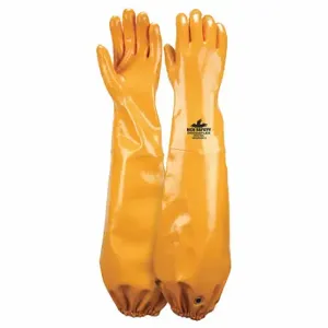 MCR SAFETY MG9796XXL Chemical Resistant Glove, 25 Inch Glove Length, 2XL Glove Size, Yellow, 1 Pair | CT2MWF 60HR06