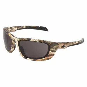 MCR SAFETY MOUD112PF Safety Glasses, Polarized, Traditional Frame, Full-Frame, Gray, Green, Green, Unisex | CT2TJR 55KY53