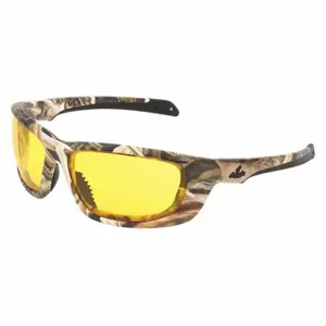 MCR SAFETY MOUD114PF Safety Glasses, Polarized, Traditional Frame, Full-Frame, Green, Green, M Eyewear Size | CT2TJU 55KY54