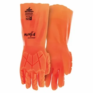 MCR SAFETY N2658HVOL Chemical Resistant Glove, ANSI/ISEA Impact Level 1, 15 ga Thick, 14 Inch Length | CP2ERZ 60HR09