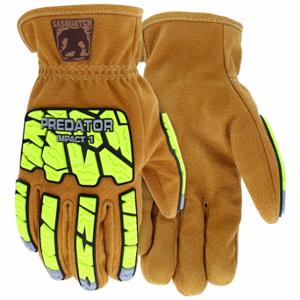 MCR SAFETY PD3430XL Leather Gloves, Size XL, Drivers Glove, Sasquatch Leather, Premium, Full, Kevlar, 1 Pair | CT2REX 801C16
