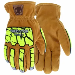 MCR SAFETY PD3430XL Leather Gloves, Size XL, Drivers Glove, Sasquatch Leather, Premium, Full, Kevlar, 1 Pair | CT2REX 801C16