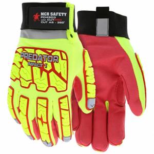 MCR SAFETY PD4903L Mechanics Gloves, Size L, Mechanics Glove, Synthetic Leather, ANSI Cut Level A5, 1 Pair | CT2RPD 793ZR7