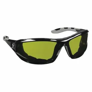 MCR SAFETY RP2120 Safety Glasses, Wraparound Frame, Full-Frame, Black, Black, M Eyewear Size, Unisex | CT2TLE 22JJ49