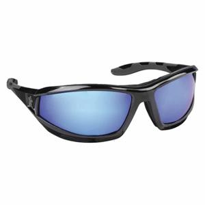 MCR SAFETY RP218B Safety Glasses, Anti-Scratch, Eye Socket Foam Lining, Wraparound Frame, Full-Frame, Black | CT2TMW 22JJ53