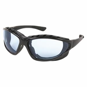 MCR SAFETY RP313PF Safety Glasses, Traditional Frame, Light Blue, Black, Universal Eyewear Size | CT2TKW 55KY62