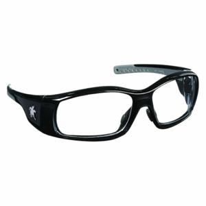 MCR SAFETY SR110 Safety Glasses, Anti-Scratch, No Foam Lining, Wraparound Frame, Full-Frame, Black, Black | CT2THF 21U043