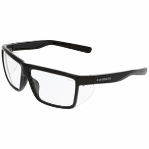 MCR SAFETY SR210 Safety Glasses, Anti-Scratch, No Foam Lining, Traditional Frame, Full-Frame, Black, Black | CT2TGM 801W49