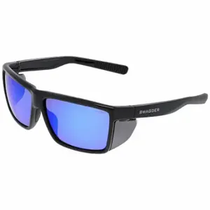 MCR SAFETY SR218B Safety Glasses, Anti-Scratch, No Foam Lining, Traditional Frame, Full-Frame, Blue, Black | CT2TGN 801W51