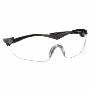 MCR SAFETY ST110 Schutzbrille, kratzfest, ohne Schaumstoffeinlage, umlaufender Rahmen, Halbrahmen, Schwarz, Schwarz | CT2THL 8AL81