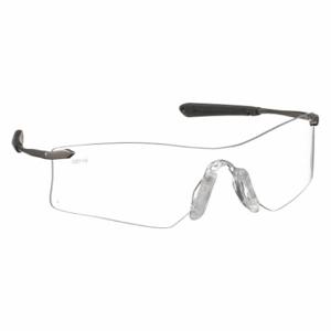 MCR SAFETY T4110AF Schutzbrille, beschlagfrei, ohne Schaumstoffeinlage, umlaufender Rahmen, rahmenlos, Schwarz/Silber | CT2TFY 2ETE5