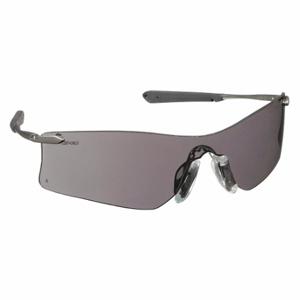 MCR SAFETY T4112AF Schutzbrille, beschlagfrei, ohne Schaumstoffauskleidung, umlaufender Rahmen, rahmenlos, Grau, Schwarz/Silber | CT2TFZ 2ETE6