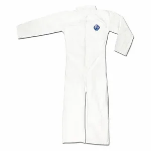 MCR SAFETY TY120SL Tyvek Coverall W Collar, L, PK 25, TyvekR, White | CT2PQA 26K850