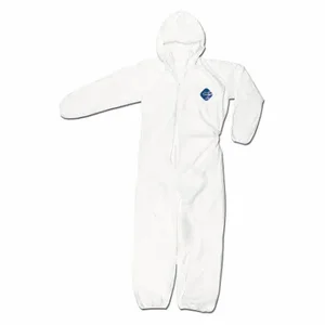 MCR SAFETY TY127SL Tyvek Coverall W Hood, L, PK 25, TyvekR, White | CT2PQE 26K898