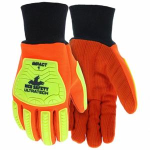 MCR SAFETY UT1902XL Mechanics Gloves, Size XL, Cut and Sewn Glove, Full Finger, Cotton Corded, 12 PK | CT2RUE 801C30