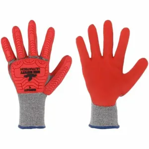 MCR SAFETY UT1954M Coated Glove, M, ANSI Impact Level 1, Gray, 12 Pack | CT2NZY 60HP37