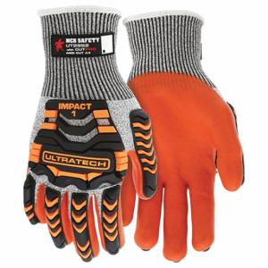 MCR SAFETY UT2952S Coated Glove, S, ANSI Impact Level 1, Sandy, 1 Pair | CT2NQH 415M84