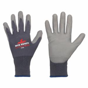 MCR SAFETY VP9696S Coated Glove, S, 3/4, Polyurethane, ANSI/ISEA Abrasion Level 4, Flat, S Glove Size | CT2NUE 66DD56