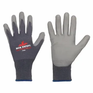 MCR SAFETY VP9696L Coated Glove, L, Flat, Polyurethane, 3/4, 3/4, 1 Pair | CT2NJZ 66DD58