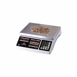 MEASURETEK 12R984 Bench Scale, 8 5/8 Inch Weighing Surface Dp, 11 1/2 Inch Weighing Surface Width, g/lb, LED | CV2RDR