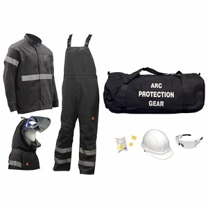 MECHANIX AG40-GP-L-H3P-NG Ppe4 Arc Flash Kit, L, 40 Cal/Sq Cm Atpv, Pyrad, Lift Front Hood | CT2UBY 797Z96