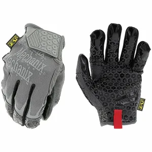 MECHANIX BCG-08-010 Mechanics Gloves, Size L, Mechanics Glove, Full Finger, Hook-and-Loop Cuff, Gray | CT2UUD 61UT88