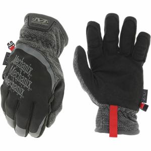 MECHANIX CWKFF-58-008 Mechanics Gloves, Size S, Synthetic Leather, Black/Gray, Tricot, 1 PR | CT4BVX 60UN91