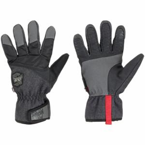 MECHANIX CWKWS-58-008 Mechanics Gloves, Size S, Synthetic Leather, Hook-and-Loop Cuff, Black/Gray, Tricot, 1 PR | CT4BVV 60XZ41