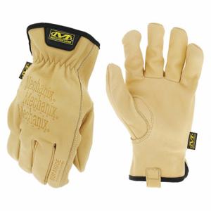 MECHANIX LDCW-75-009 Leather Gloves, Size M, Cowhide, Std, Glove, Full Finger, Shirred Slip-On Cuff, 1 Pair | CT2URE 56KH13