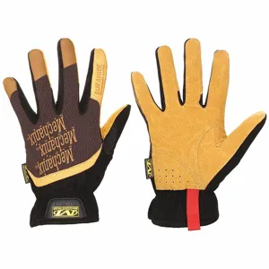 MECHANIX LFF-75-008 Mechanics Gloves, Size S, Mechanics Glove, Full Finger, Pigskin, Brown, Brown, 1 Pair | CT2UWR 464F16