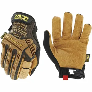 MECHANIX LMP-75-009 Mechanics Gloves, Size M, Mechanics Glove, Full Finger, Pigskin, TPR, Brown, 1 Pair | CT2UUY 65DD50