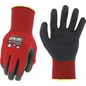 MECHANIX S1DH-02-007 Abriebfester Handschuh, S, rau, Nitril, Handfläche, getaucht, Nylon, rot, 1 Paar | CT2UEZ 55NL20