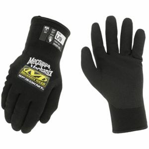 MECHANIX S4DP-05-008 Knit Gloves, Size M, Full, Dipped, Nitrile, Acrylic, Sandy, Black, Pr, 1 Pair | CT2ULG 61DE78