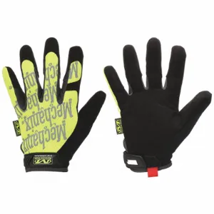 MECHANIX SMG-91-009 Mechanics Gloves, Size M, Mechanics Glove, Full Finger, Synthetic Leather, Lime, 1 Pair | CT2UWE 21AP93