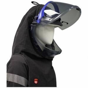 MECHANIX SWH-40H3P-GPGY Arc Flash Lift Front Hood, 4 PPE CAT, 40 cal/sq cm ATPV, Pyrad | CT2UHE 797ZE4