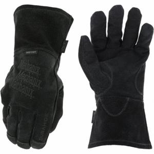 MECHANIX WS-REG-008 Welding Gloves, Keystone Thumb, Gauntlet Cuff, Black Pigsk Inch | CT2VJP 61DJ41