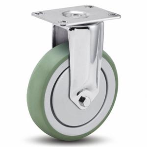 MEDCASTER SS05AMX125RGTP01 Standard Plate Caster, 5 Inch Dia, 6 13/32 Inch Height, Rigid Caster | CT2VPG 56HC77