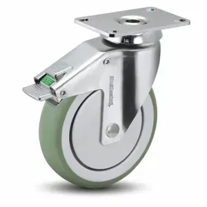 MEDCASTER CH03AMP125DLTP01 Standard Plate Caster, 3 Inch Dia, 4 7/16 Inch Height, Swivel | CT2VNG 56HC39